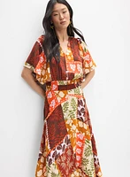 Robe à motif patchwork