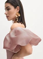 Bouffant Sleeve Dress