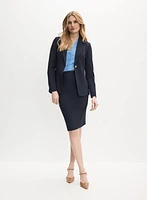Blazer à col crant