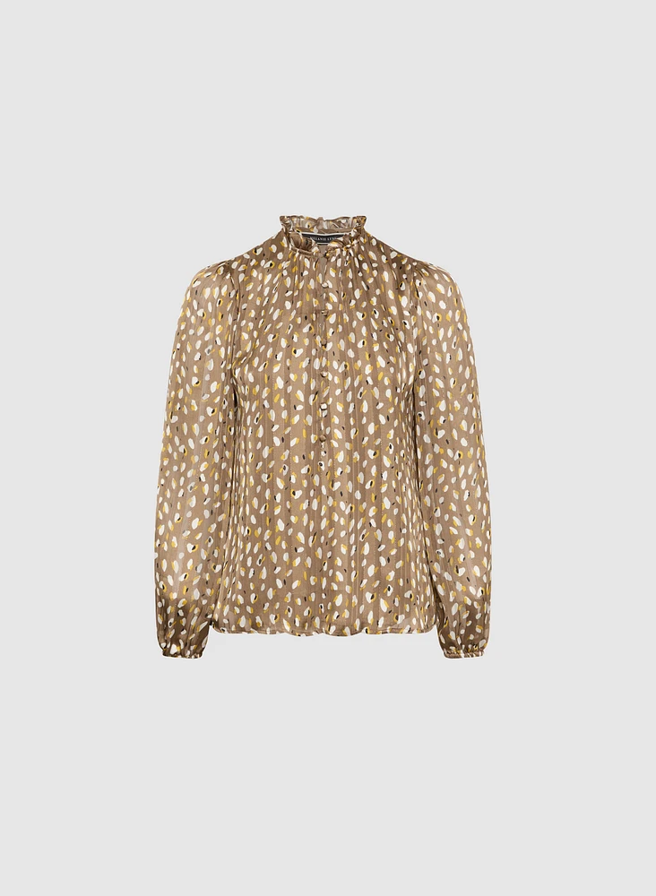 Blouse à motif abstrait