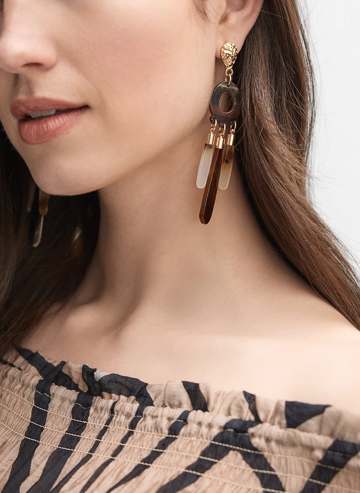 Resin Teardrop Earrings