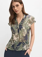 Blouse à motif paisley