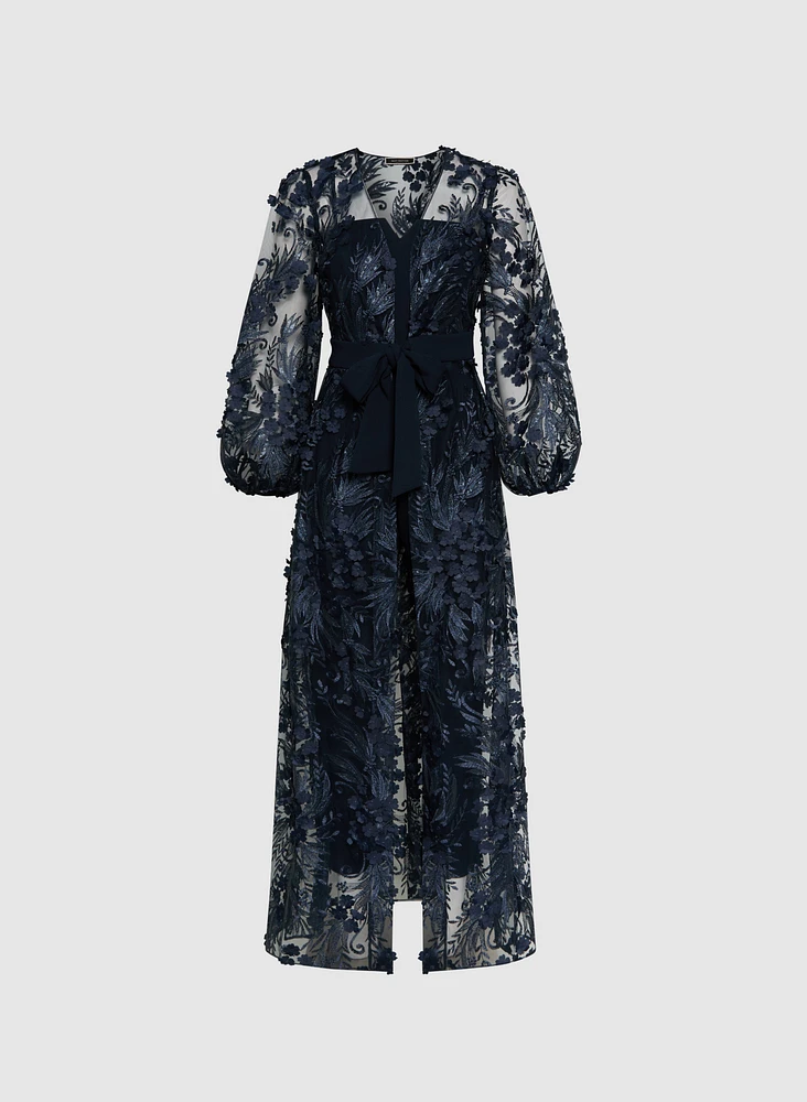Floral Appliqué Jumpsuit