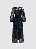 Floral Appliqué Jumpsuit