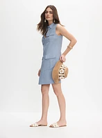 Linen Pocket Detail Dress
