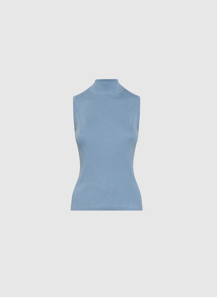 Essential Mock Neck Tank Top