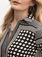 Mixed Print Blouse