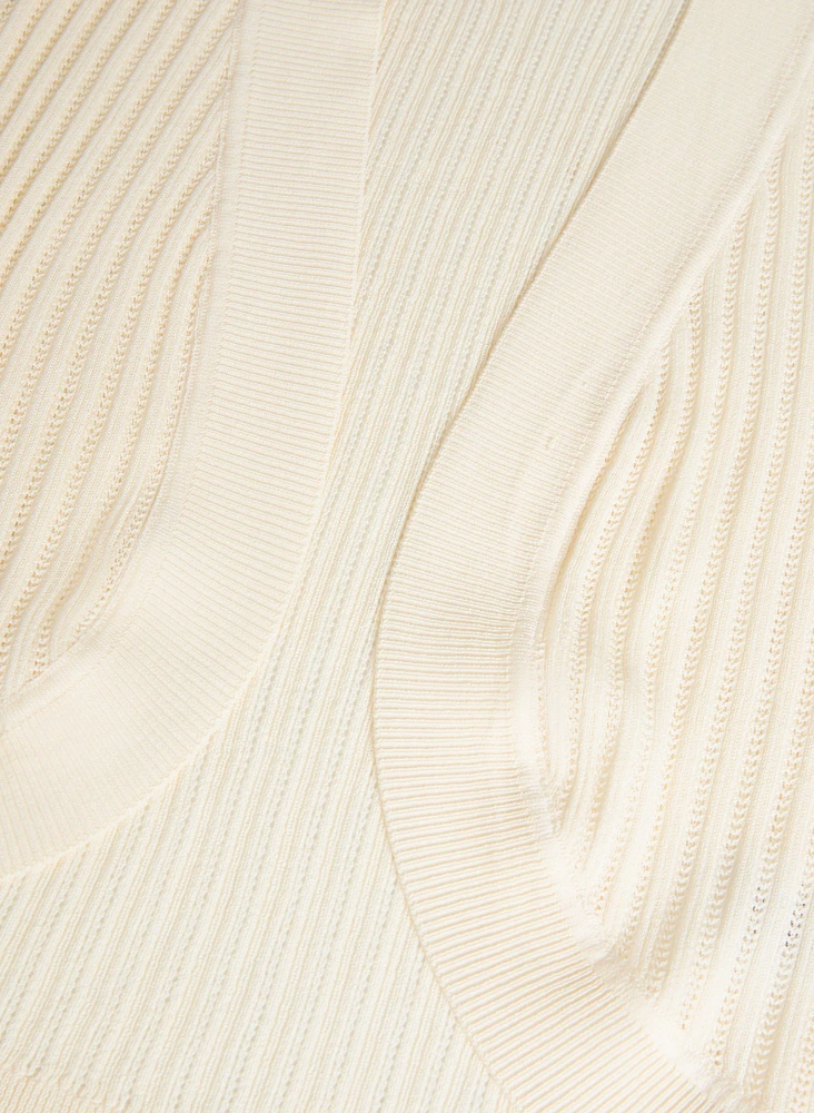 Pointelle Knit Bolero