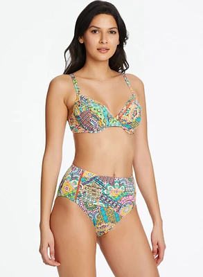 Bleu by Rod Beattie - Culotte de maillot bain à motif abstrait