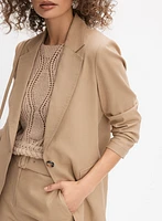 Blazer en lin extensible