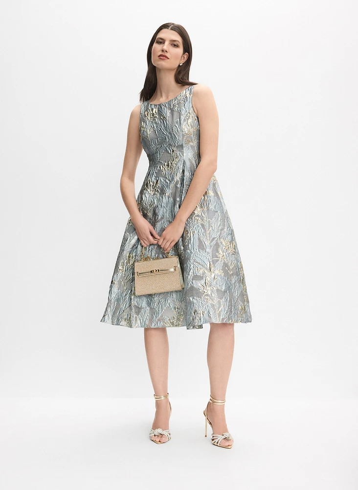 Floral Jacquard Dress
