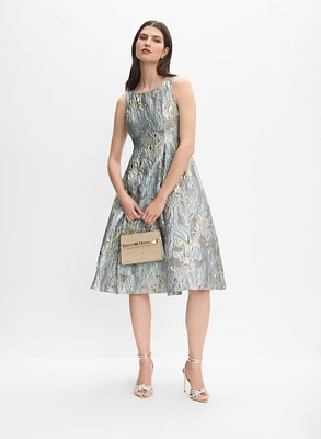 Robe en jacquard florale