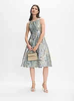 Floral Jacquard Dress