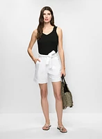 Ruched Strap Top