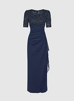 Robe à broderies soutache
