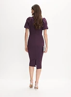 Fitted V-Neck Dress