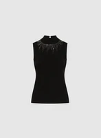Sequin Neckline Cami