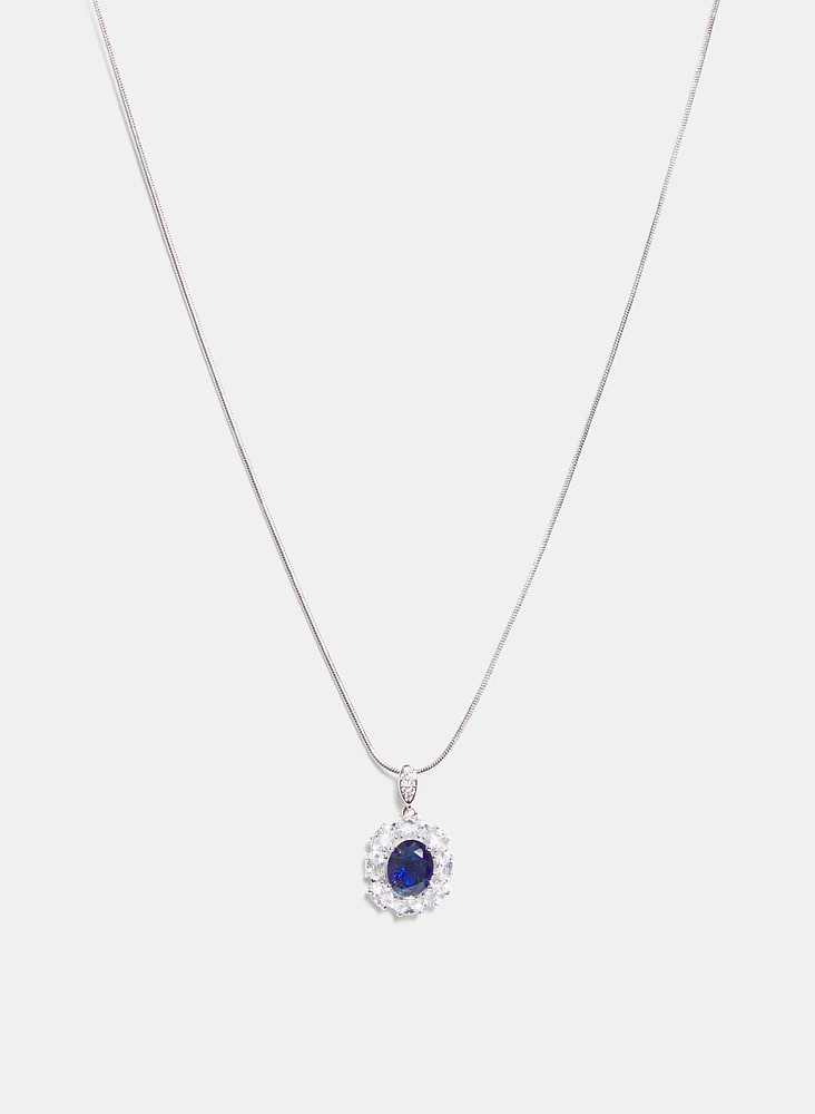 Cubic Zirconia Pendant Necklace