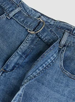 Jean gaucho à taille haute