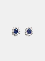 Oval Cubic Zirconia Earrings