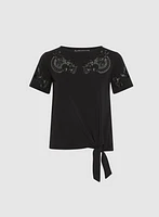 Embroidered Detail T-Shirt