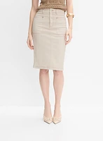 Cotton Pencil Skirt