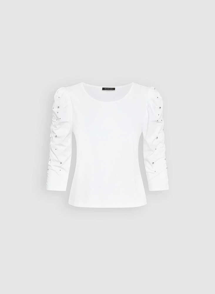Pearl Detail T-Shirt