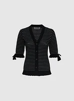 Cardigan à manches courtes