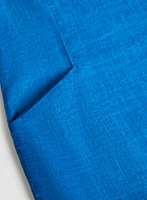 Robe à manches courtes en lin mélang