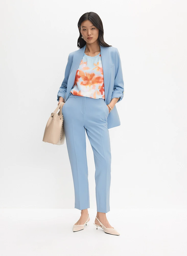 Blouse sans manches à motif floral