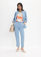 Blouse sans manches à motif floral