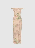Adrianna Papell - Metallic Floral Dress