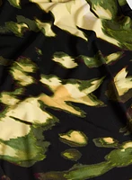 Pantalon large à motif abstrait