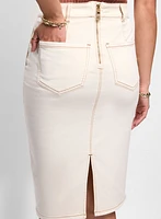 Jupe crayon en denim