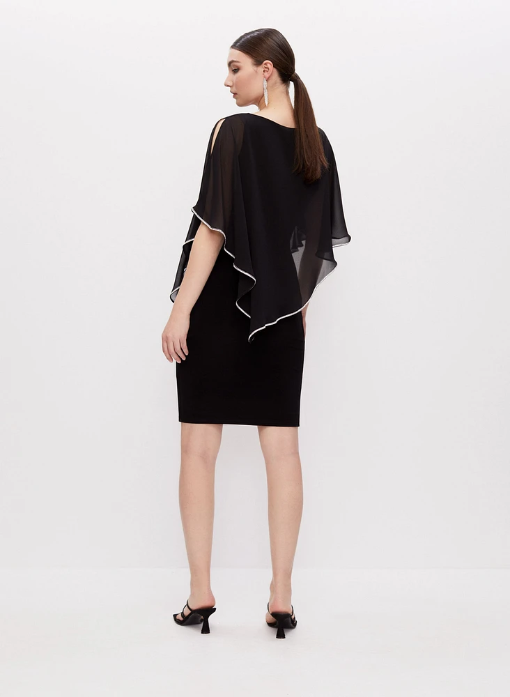 Joseph Ribkoff - Robe à poncho asymétrique