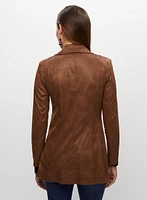 Vex - Veste style redingote en faux suède