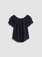 Off-the-Shoulder Ruffle Blouse