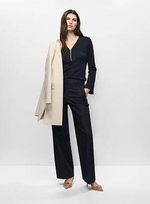 Veste redingote et pantalon large
