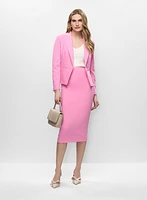 Blazer à un bouton et jupe droite