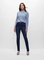 Crystal Detail Slim Leg Jeans