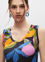 Fruit Print Jersey Dress