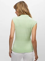 Ring Detail Cap Sleeve Top