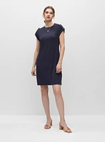 Robe t-shirt à encolure ronde
