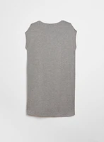 Robe t-shirt à détails floraux