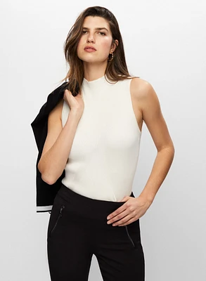 Camisole basique en tricot côtelé