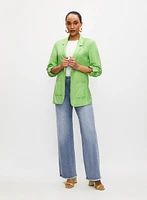 Open Front Linen Jacket