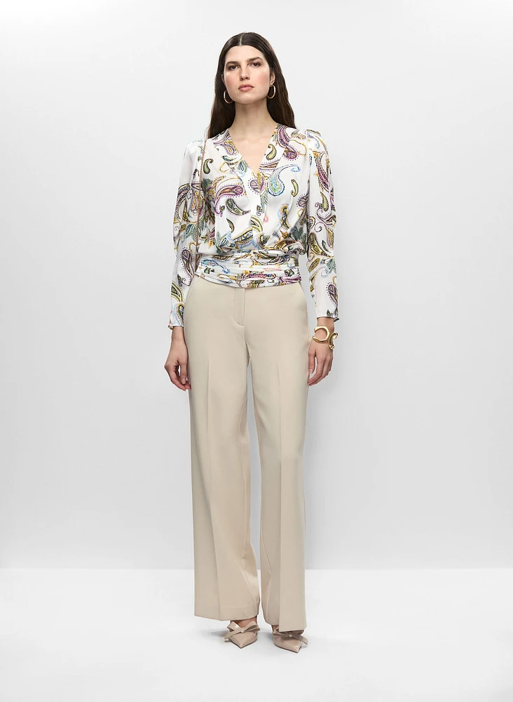 Haut froncé et pantalon Soho