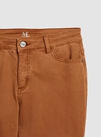 Jean à jambe étroite en denim doux