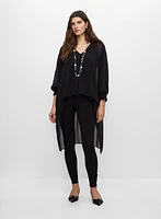 High-Low Chiffon Tunic