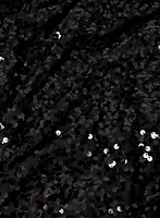 Sequin Detail Crew Neck Top